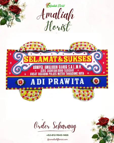 Papan Bunga Ucapan Selamat Getas