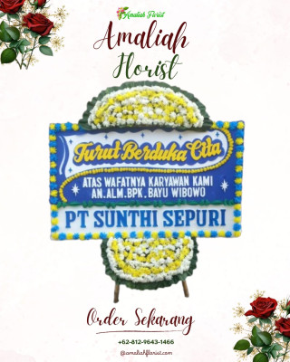Papan Bunga Duka di Getas
