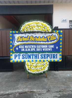 Papan Bunga Duka di Getas