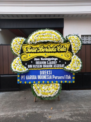 Papan Bunga Duka di Getas